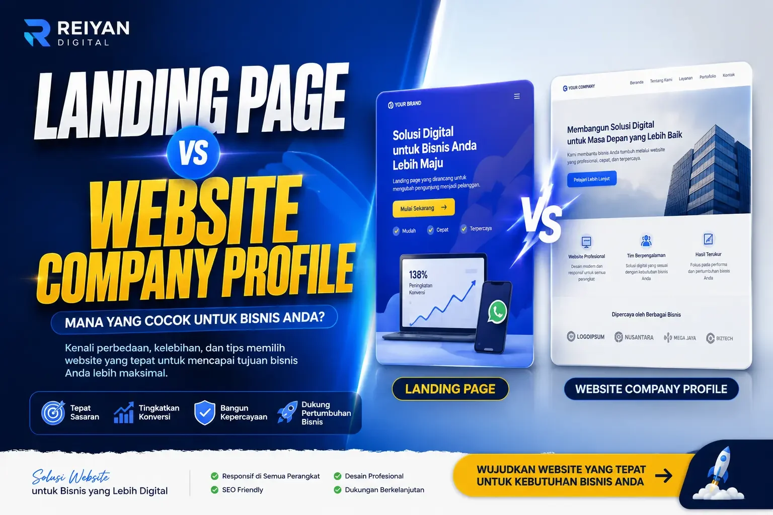 Landing Page vs Website Company Profile: Mana yang Cocok untuk Bisnis Anda?